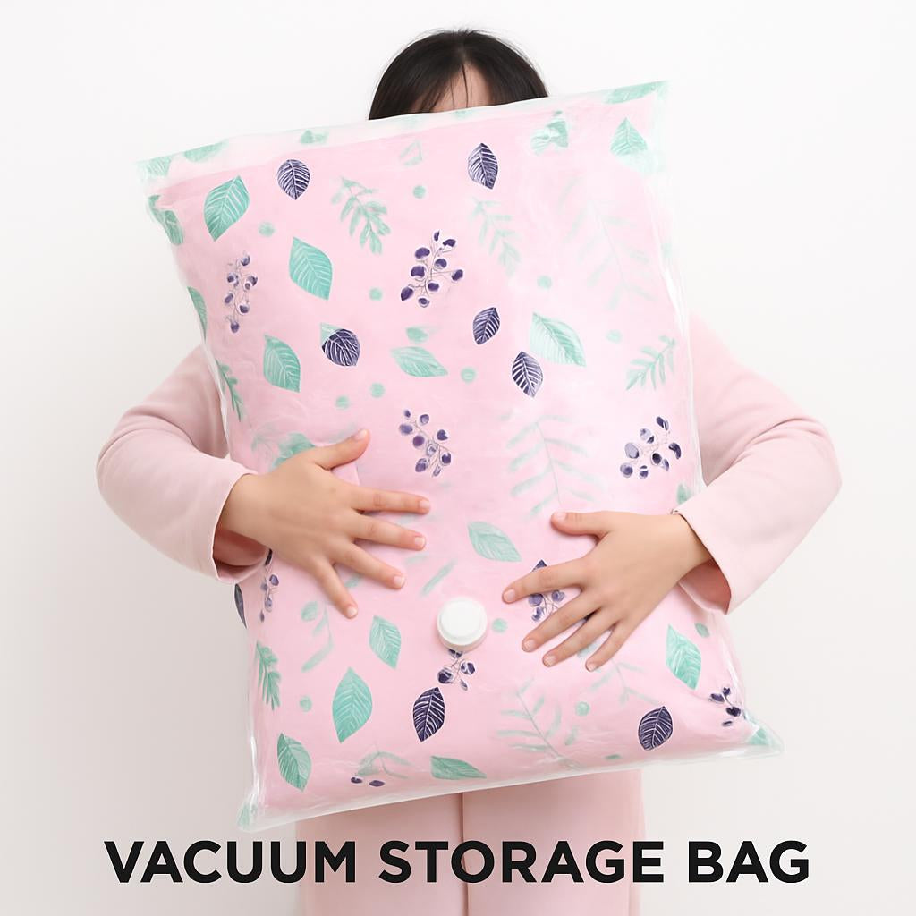 Eco-Friendly Vacuum Compression Storage Bags - Space-Saving & Durable