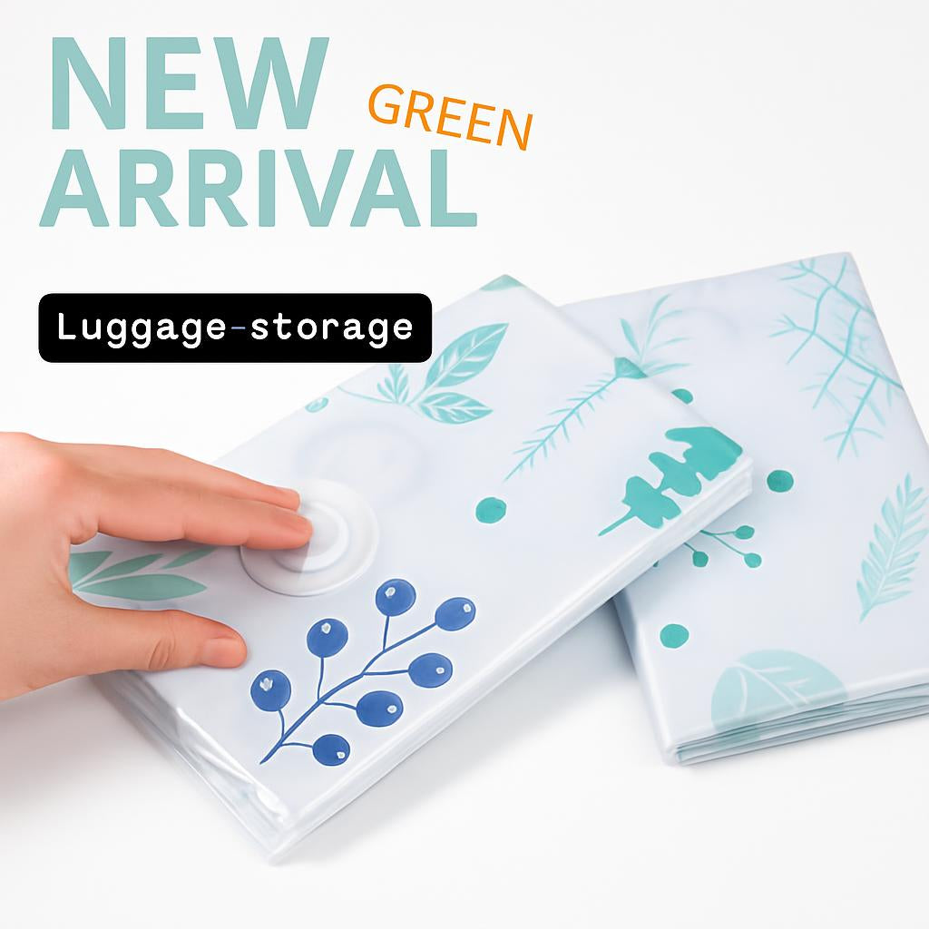 Eco-Friendly Vacuum Compression Storage Bags - Space-Saving & Durable