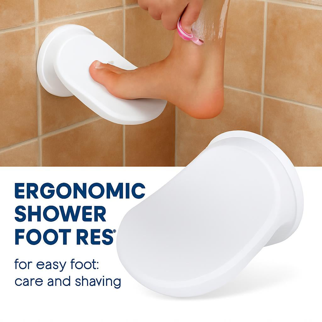 Ergonomic Shower Foot Rest for Easy Foot Care and Shaving