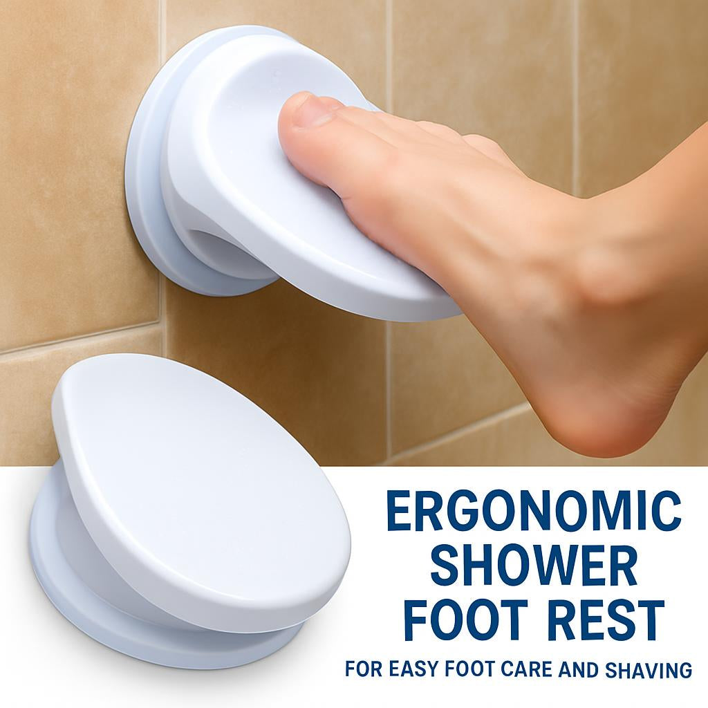 Ergonomic Shower Foot Rest for Easy Foot Care and Shaving