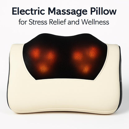 Electric Massage Pillow for Stress Relief and Wellness