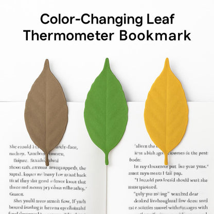 Color-Changing Leaf Thermometer Bookmark