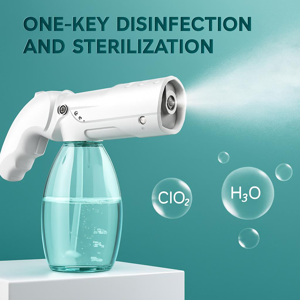 Eco-Friendly Wireless Nano Spray Gun for Disinfection