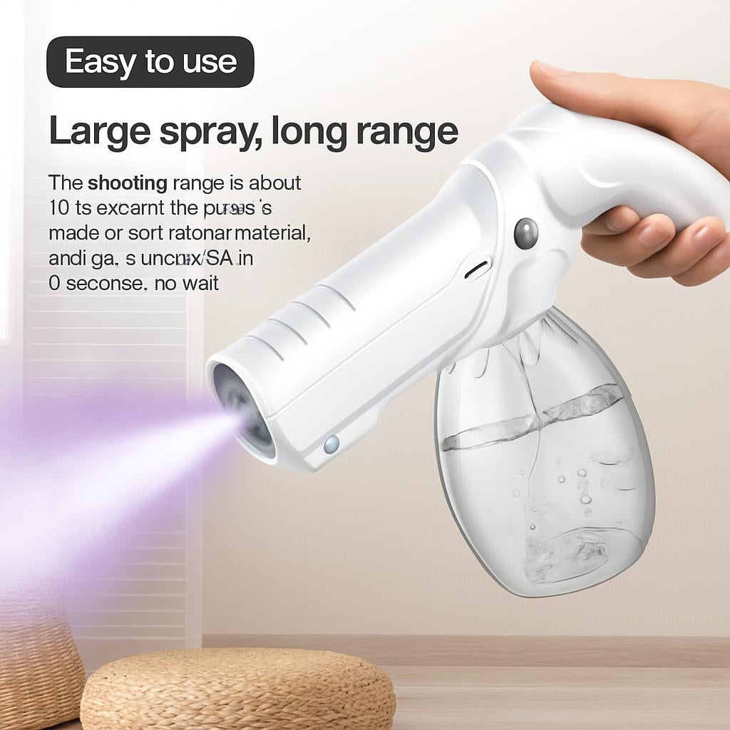 Eco-Friendly Wireless Nano Spray Gun for Disinfection
