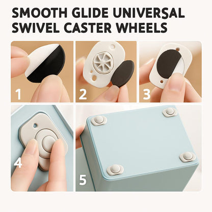 Smooth Glide Universal Swivel Caster Wheels