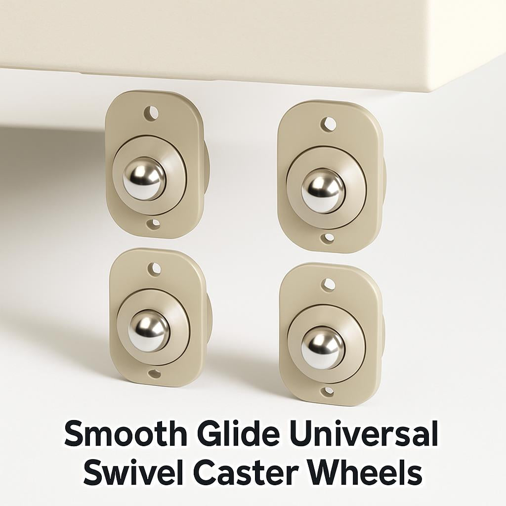 Smooth Glide Universal Swivel Caster Wheels