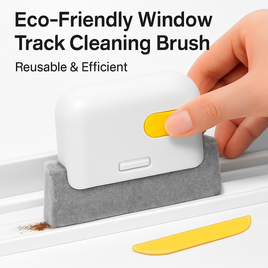 Eco-Friendly Window Track Cleaning Brush - Reusable & Efficient