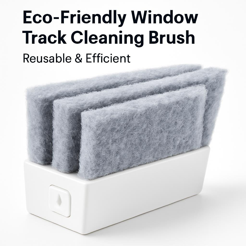 Eco-Friendly Window Track Cleaning Brush - Reusable & Efficient