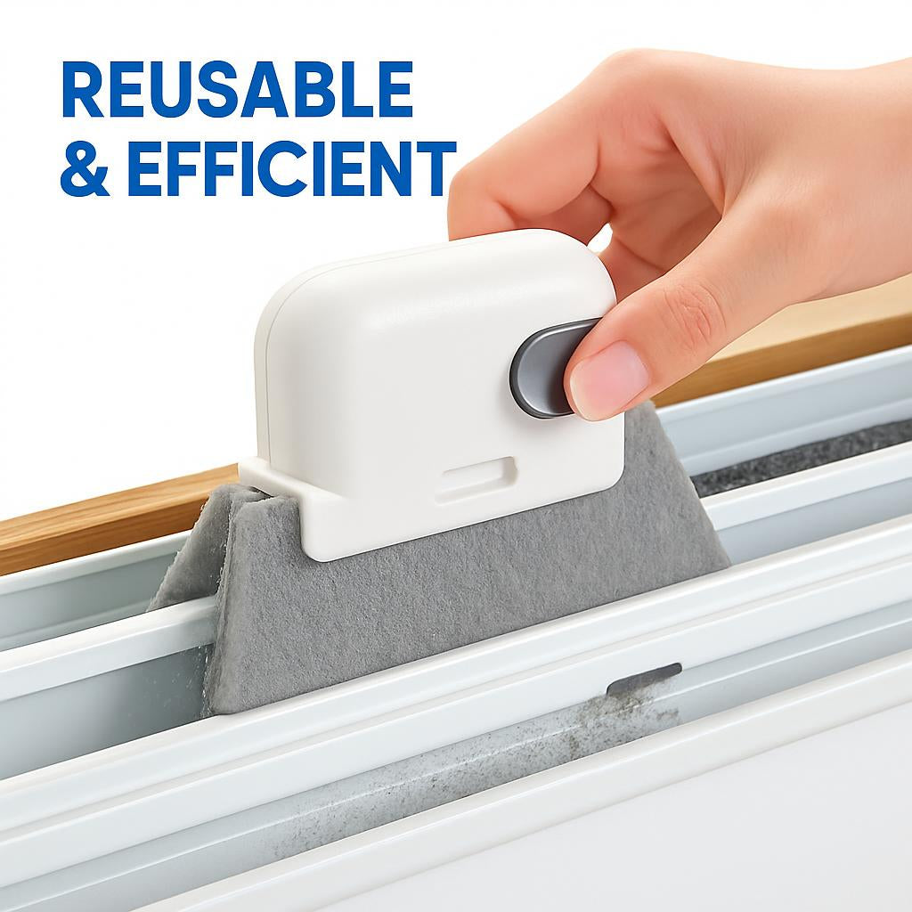 Eco-Friendly Window Track Cleaning Brush - Reusable & Efficient