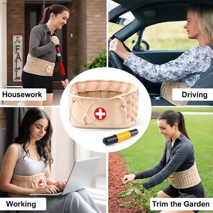 Inflatable Lumbar Support Decompression Belt