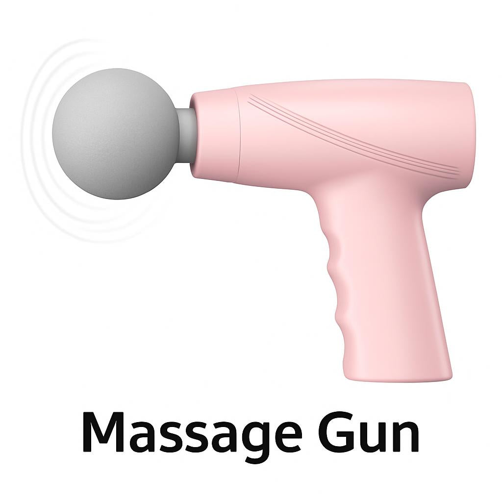 Pink Compact Massage Gun for Muscle Relaxation and Wellness