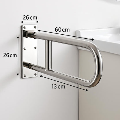 L-Shaped Stainless Steel Bathroom Safety Grab Bar