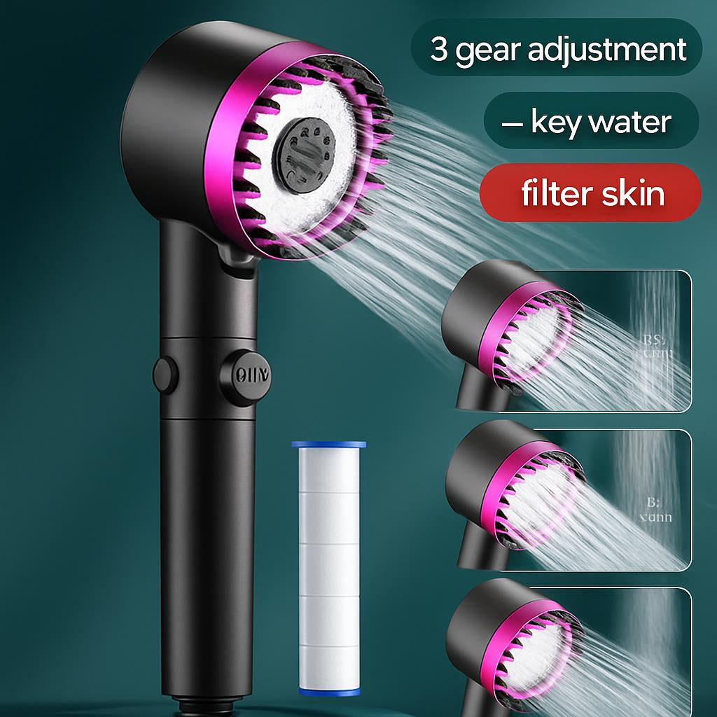 Eco-Friendly Water-Saving Handheld Showerhead with Filter