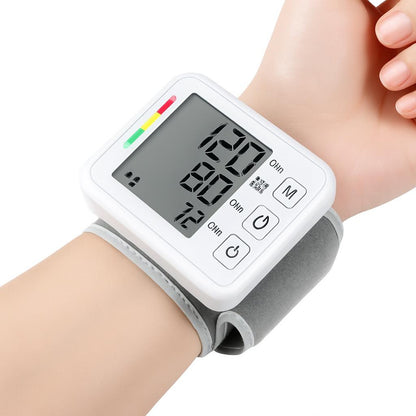 Compact Digital Wrist Blood Pressure Monitor with Eco-Friendly Design