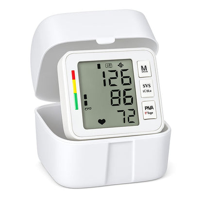 Compact Digital Wrist Blood Pressure Monitor - Eco-Friendly Health Tracker