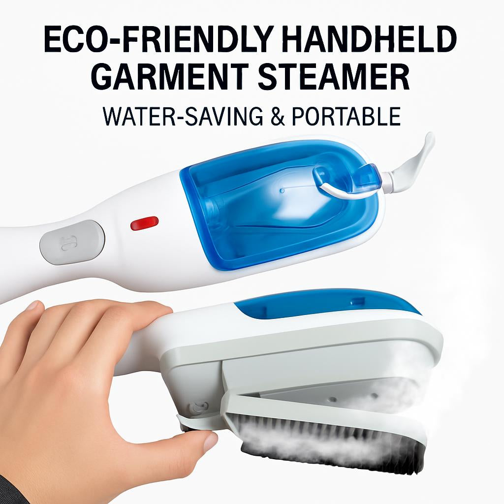 Eco-Friendly Handheld Garment Steamer - Water-Saving & Portable