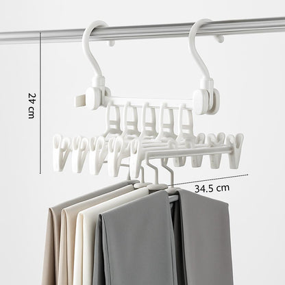 Space-Saving Multi-Layer Clothes Hanger - Vertical Cascading Design