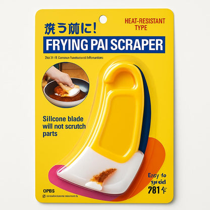 Eco-Friendly Kitchen Scraper Tool - Durable Silicone Cleaning Aid