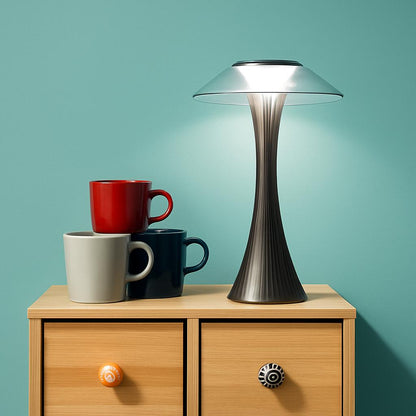 Eco-Friendly Bronze Mushroom Table Lamp