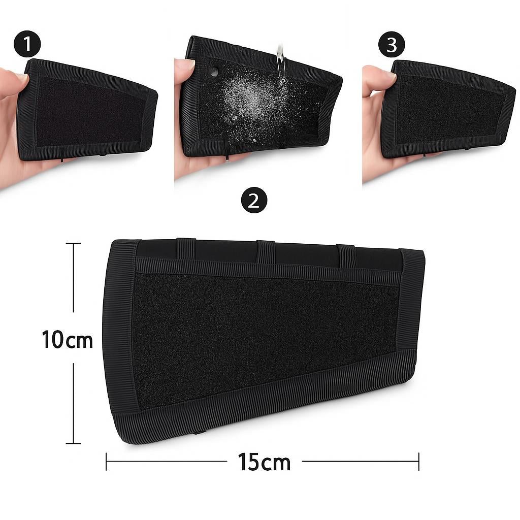 Eco-Friendly Makeup Brush Arm Strap Holder - Black & Gold