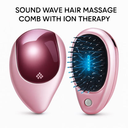 Sound Wave Hair Massage Comb with Ion Therapy