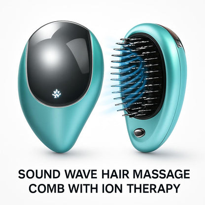 Sound Wave Hair Massage Comb with Ion Therapy