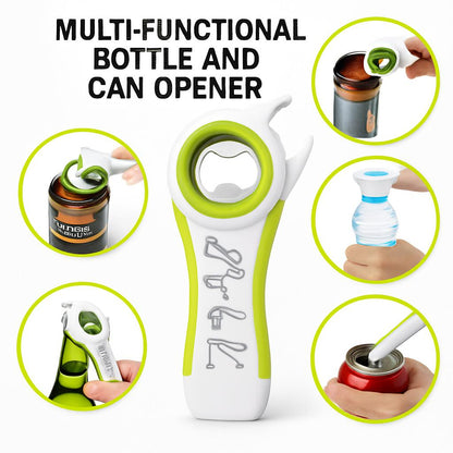 Multi-Functional Bottle and Can Opener - Ergonomic, Durable, Eco-Friendly