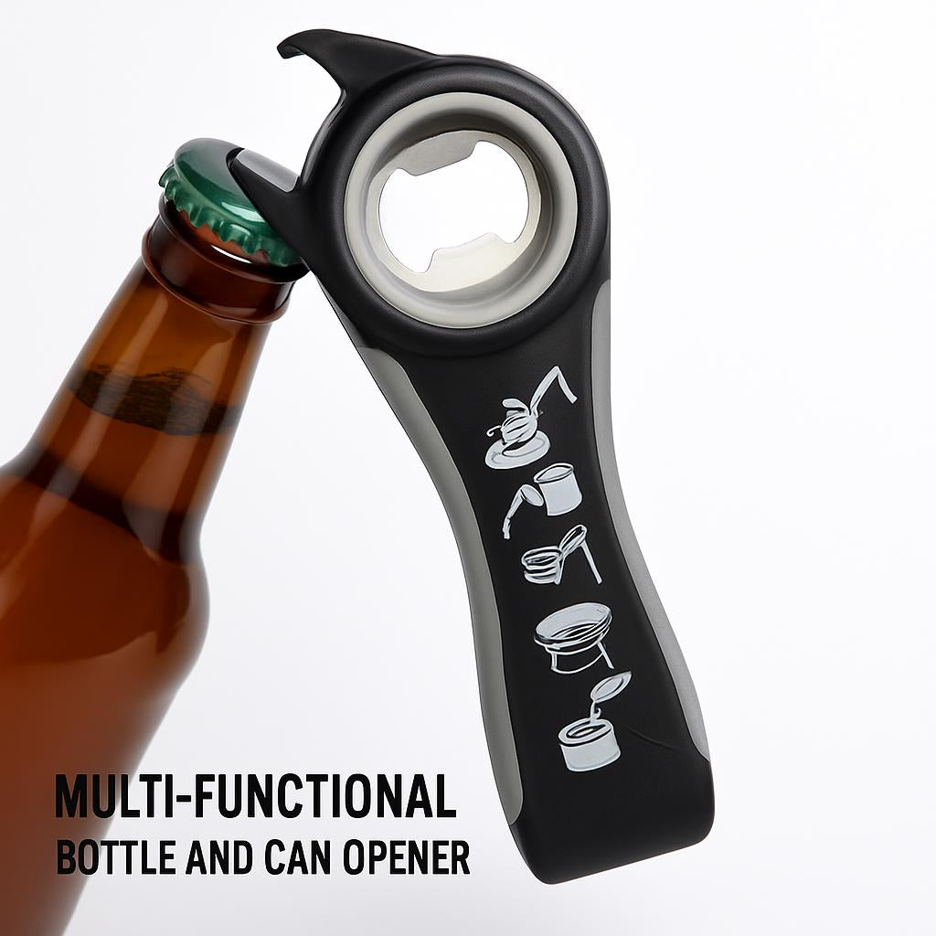 Multi-Functional Bottle and Can Opener - Ergonomic, Durable, Eco-Friendly