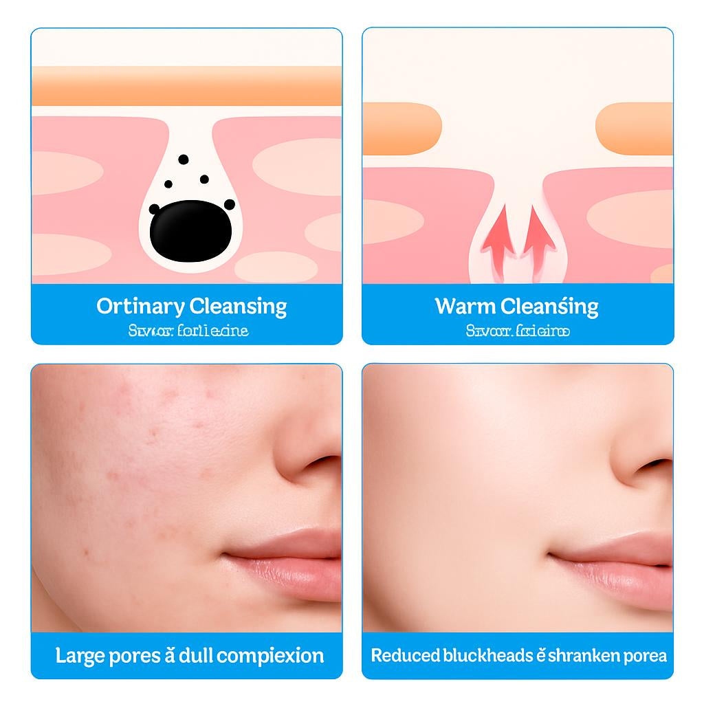 Eco-Friendly Electric Facial Cleansing Brush - Silicone Bristles, Rechargeable, Pink/Blue/Purple