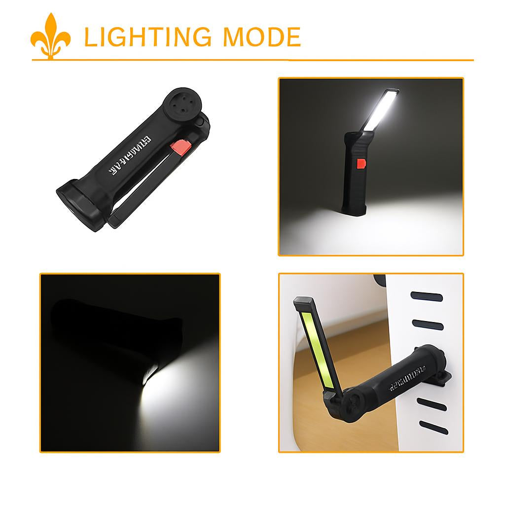 USB Rechargeable COB LED Tactical Flashlight & Lantern