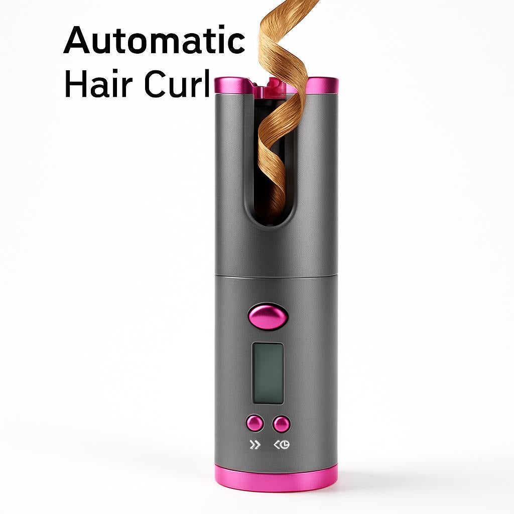 Portable Eco-Friendly Automatic Hair Curler for Effortless Styling