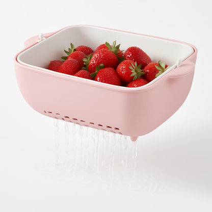 Space-Saving Collapsible Silicone Colander