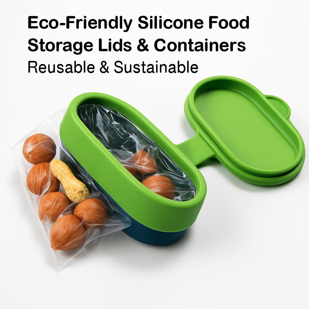 Eco-Friendly Silicone Food Storage Lids & Containers - Reusable & Sustainable