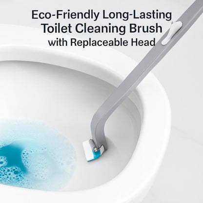 Eco-Friendly Long-Lasting Toilet Cleaning Brush with Replaceable Head