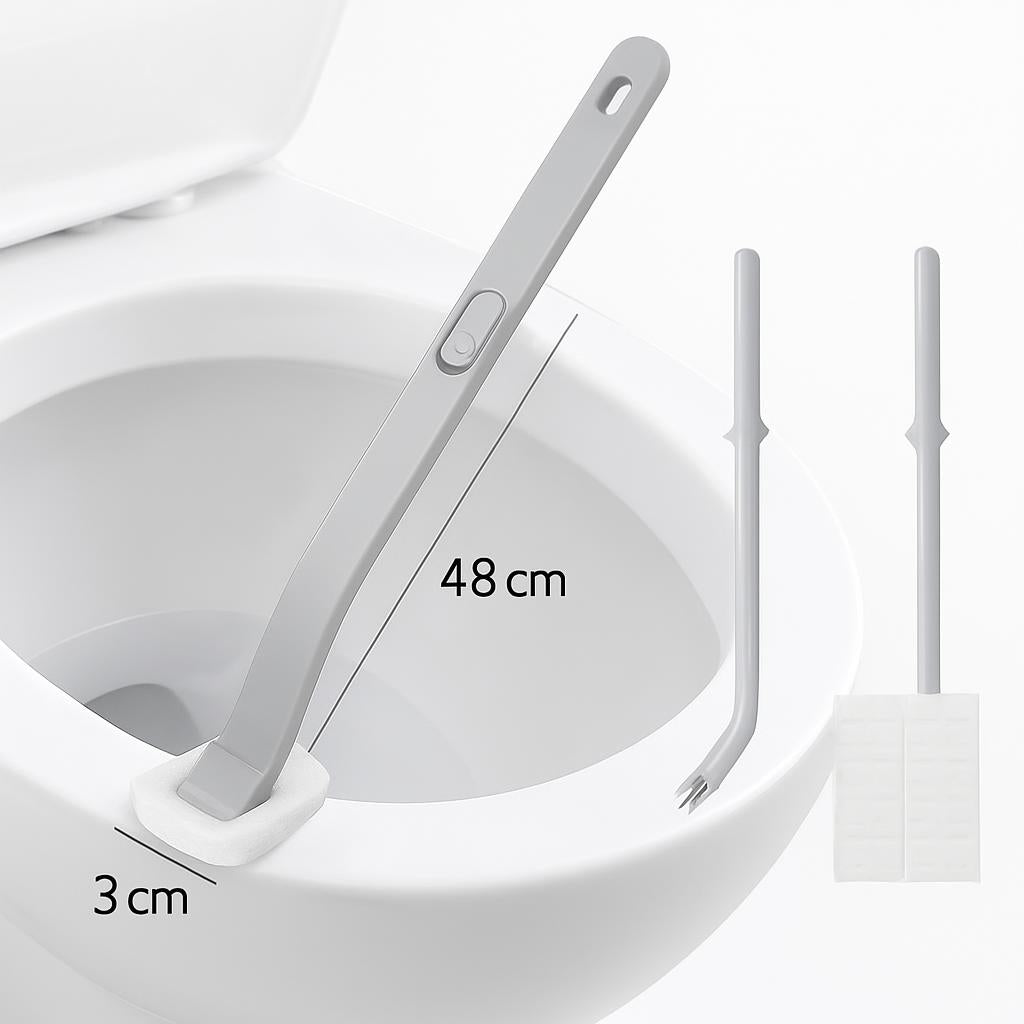 Eco-Friendly Long-Lasting Toilet Cleaning Brush with Replaceable Head