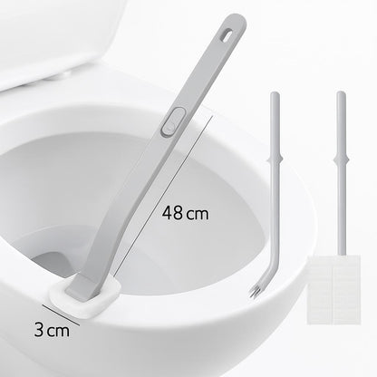 Eco-Friendly Long-Lasting Toilet Cleaning Brush with Replaceable Head
