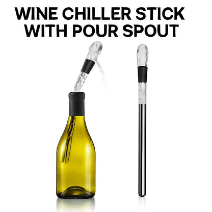 Eco-Friendly Wine Chiller Stick with Pour Spout