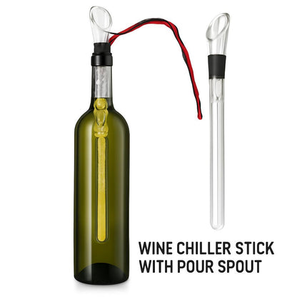Eco-Friendly Wine Chiller Stick with Pour Spout