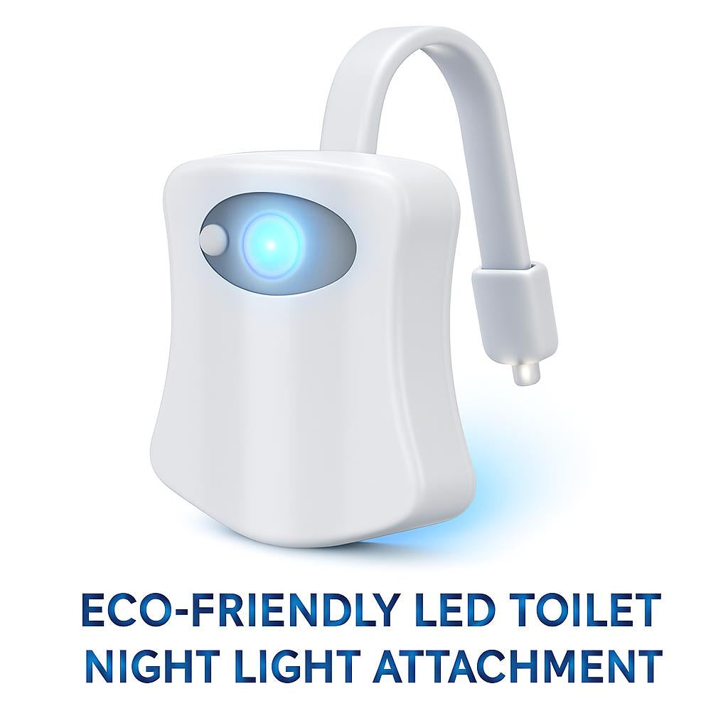 Eco-Friendly LED Toilet Night Light Attachment
