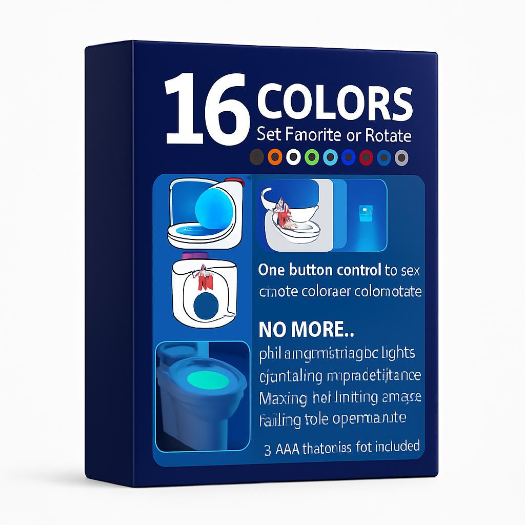 Eco-Friendly LED Toilet Night Light Attachment