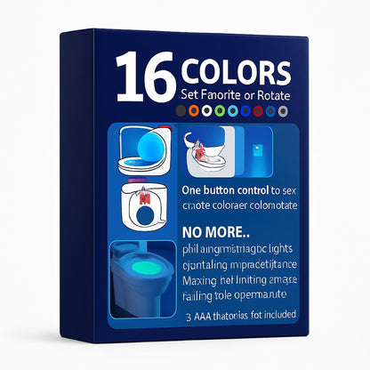 Eco-Friendly LED Toilet Night Light Attachment