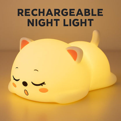 Cat-Shaped Eco-Friendly Rechargeable Night Light