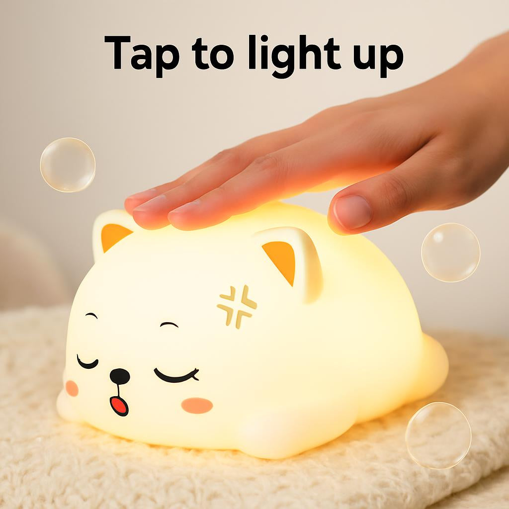 Cat-Shaped Eco-Friendly Rechargeable Night Light