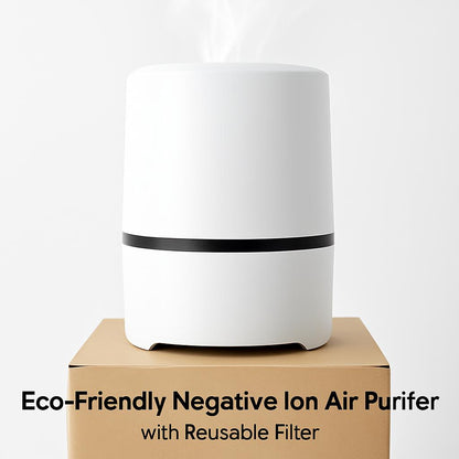 Eco-Friendly Cylindrical Air Purifier with Reusable Filters