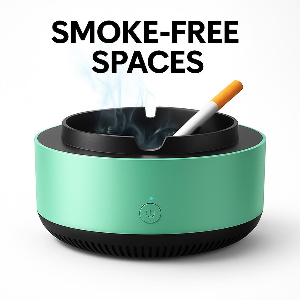 Smart Ashtray & Air Purifier for Smoke-Free Spaces
