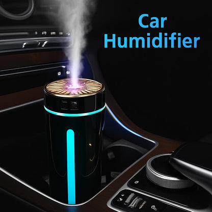 Portable Car Humidifier with Blue LED Light in Car Cup Holder