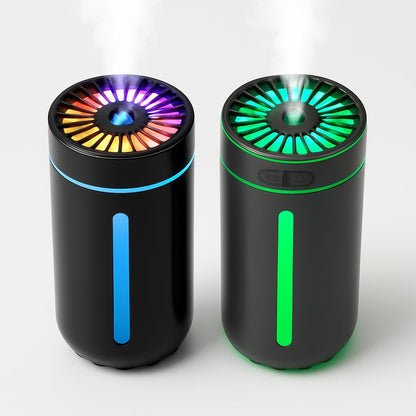 Portable Car Humidifier with Blue LED Light - Enhance Air Quality On-the-Go