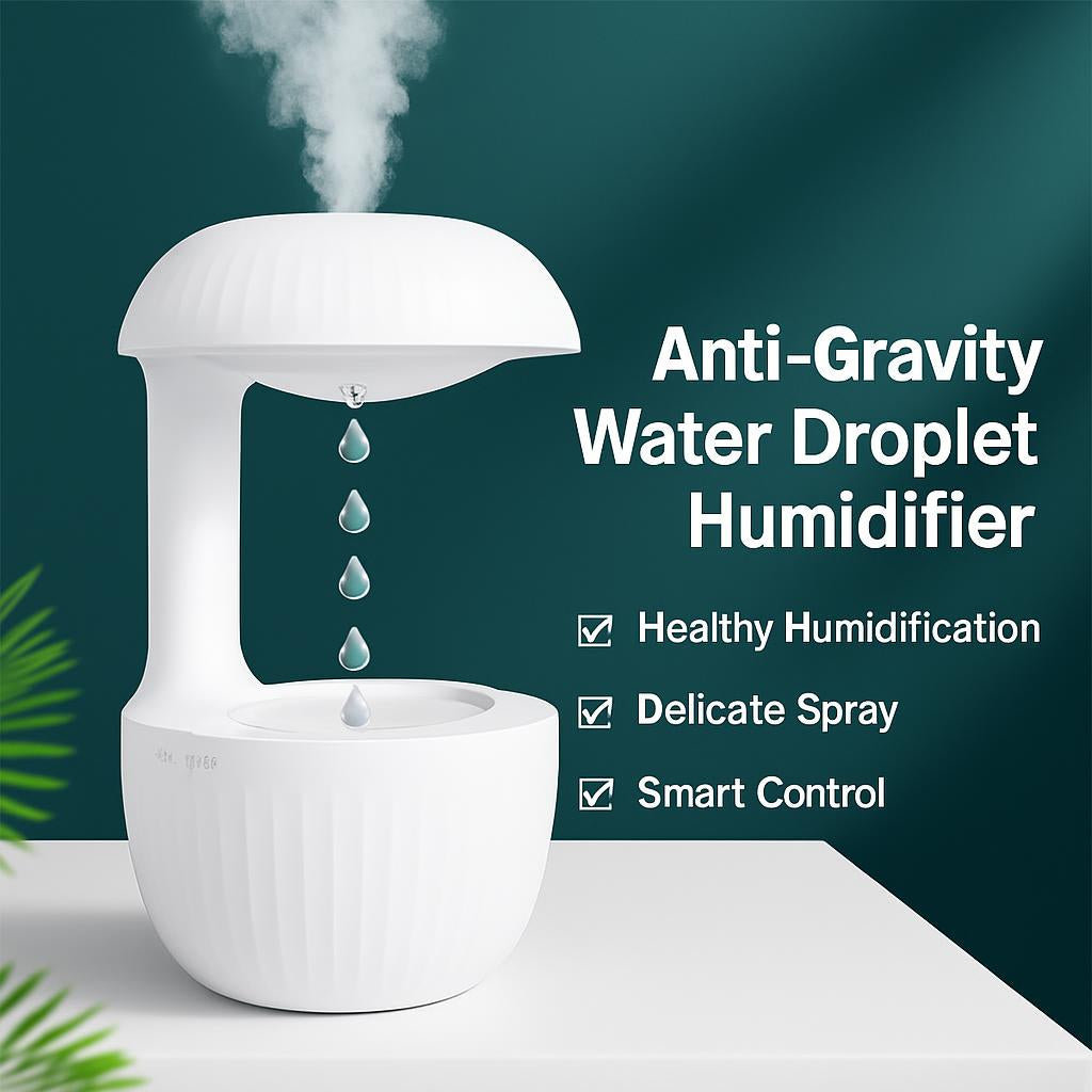 Anti-Gravity Water Droplet Humidifier with Smart Control