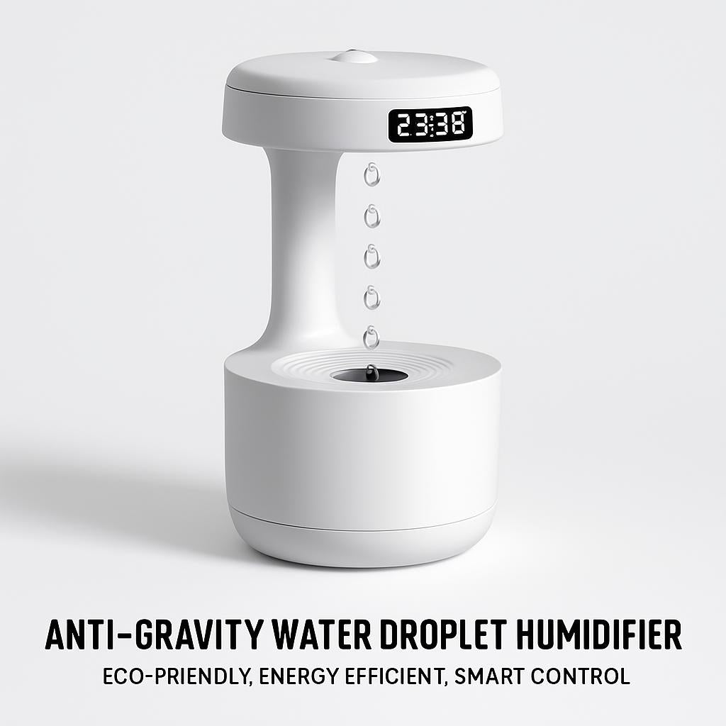 Anti-Gravity Water Droplet Humidifier - Eco-Friendly, Energy Efficient, Smart Control