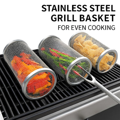 Stainless Steel Grill Basket for Even Cooking